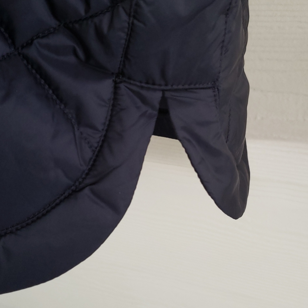 Laundry By Shelli Segal Blue 3/4 Zip Parka Jacket - Picture 12 of 13